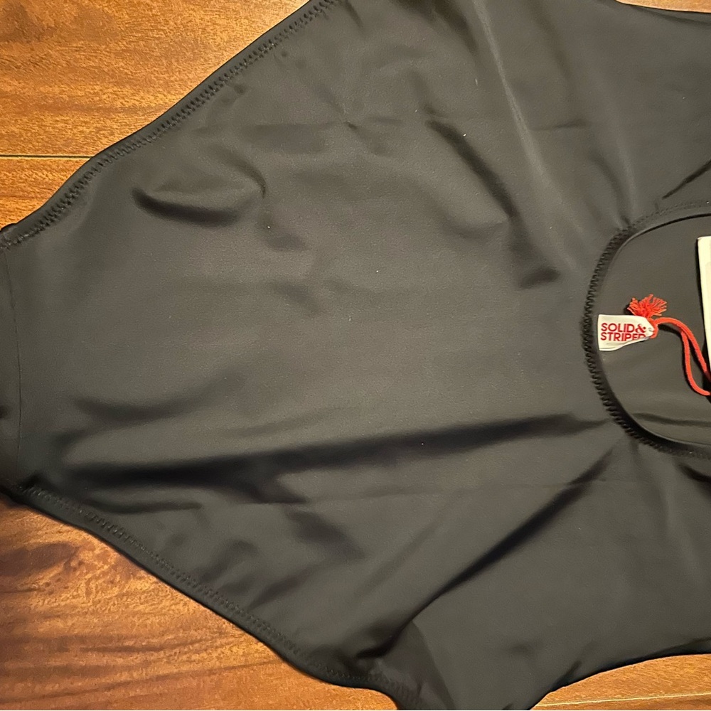 SOLID & STRIPED Blackout One-Piece Swimsuit size large NWT - Picture 5 of 8